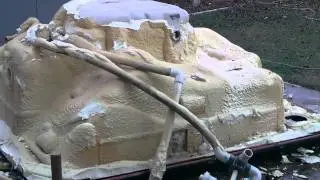 Time Lapse Old Spa demolition with helper Dylan No sound