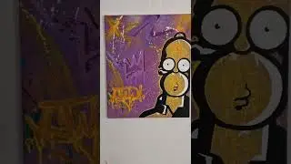 Homer Simpson 🎨 Street Art ! you like ?? #art #painting #drawing #funny #simpsons #pourtoi #graffiti