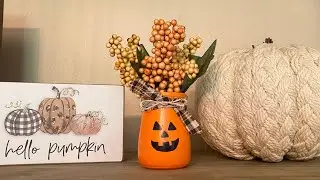 DIY Pumpkin Craft | Baby Jar Hoarded Stash #shorts