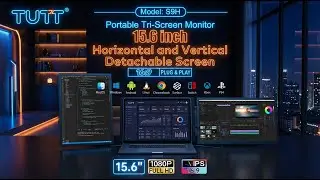 TUTT 15.6 Laptop Screen Extender Rugged Design | Portable Monitor For Laptop  S9 Unboxing
