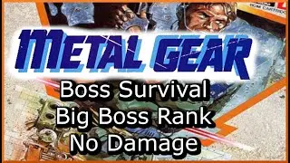 Metal Gear (PC) - Boss Survival - Big Boss Rank, No Damage, Normal Difficulty
