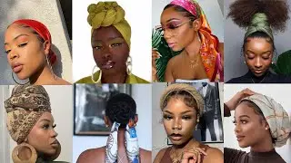 💖~Quick and Easy Head wraps/Scarf hairstyles// natural hair edition🦋✨
