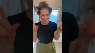 Velcro rollers on a thin bob