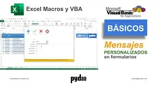 Excel Macros y VBA Intermedio / Mensajes personalizados en formularios