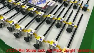 mini screw jack lift system adjustable screw - 2.5kN - JTC2.5 - micro warm gear screw jacks