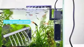 &lrm;AP-300L AP-400L Mini Quiet Aquarium Inner Filter with Interchangeable Filter Sponge