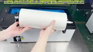 How to install the stand of roll film of ACHI A3 Roll DTF Printer #dtfprinter