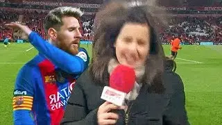 10 FUNNY MOMENTS WITH REPORTERS IN SPORTS