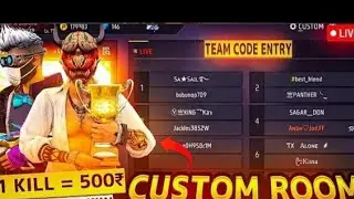 GxL FearoX is live! id rating and custom room 10rupey reedem code milega