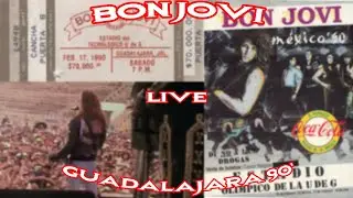 Bon Jovi Live Let It Rock Guadalajara 1990 Rare Pro Shot