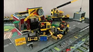 Детали из LEGO для моих самодельных моделей железнодорожных ремонтных машин, мини-экскаватора и м...