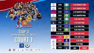🔴 ถ่ายทอดสด COURT 1 est Cola 3x3 Basketball U-League 2025  : STOP 3 มหาวิทยาลัยศรีปทุม