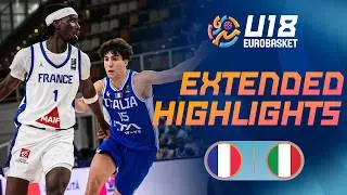 Semi-Finals: France 🇫🇷 vs Italy 🇮🇹 | Extended Highlights | FIBA U18 EuroBasket 2026
