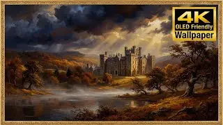 Art Screensaver - Scottish Castle Landscape - Epic Nature