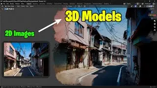 Как создать 3D-элементы из изображения в Blender!