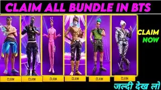 FREE CLAIM ALL BTS BUNDLE || HOW TO COMPLETE BTS EVENT || FF NEW EVENTS