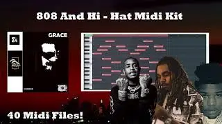(FREE) Grace 808 & Hi-Hat MIDI Kit 2026 🔥 | 20+ Hard-Hitting Trap MIDI Patterns