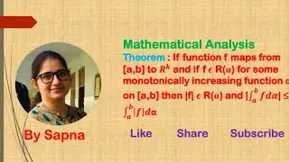 Theorem based on Integration of Vector Valued Function | by Sapna |@billionaireicon3311