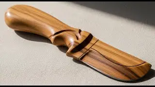 Handcrafting a Knife Handle from Recycled Wood