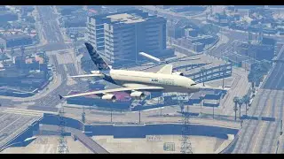 Airplane Flight Over City DAY TIME in GTA 5 GAME -Episode 14