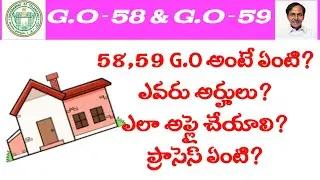 how to apply G.o 58,and GO 59 full explanation || జి ఓ 58, జి ఓ 59 కి ఎలా apply చేయాలి?