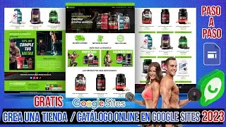Cómo Crear una Tienda Online & Catálogo con Google Sites 2023 | Paso a paso 💻🛒