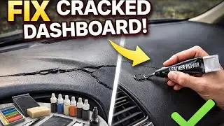 How to fix Dashboard on Lexus Rx330 leather and interior repair kit DIY #diymechanic dashboard fix