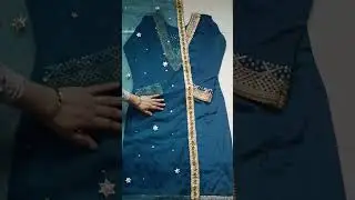 Get ready in pure Crep suit set detail with traditional gota Patti lace#cottonkurti #desighnerwear
