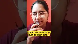 Things to carry at your cuet pg exam date 🎓 #cuetpg #forensicsciencebyshreya #shorts #latest