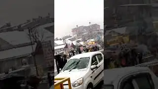 Snowfall in Manali  #snowfall #manali #winter #shorts #rain