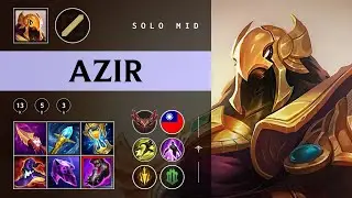 Azir Mid vs Pantheon - TW Grandmaster Patch 25.24