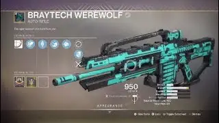 Destiny 2 Baytech Werewolf