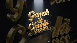 Ganesh & Chunki ✨ Creative Name Animation Video #whatsappstatus #youtubeshorts