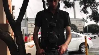 An Afghani student/film maker interviewing me and my interview to him