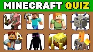Guess the MINECRAFT Character in 3 Seconds! Ultimate Minecraft Quiz 😱