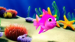 🐟🎶 Fishy Friends Adventure Song for Kids | 3D Baby Nursery Rhyme & Toddler Learning Cartoon 🌈✨