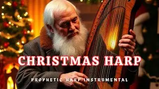 Christmas Harp Instrumental Music & Cozy Coffee Shop Ambience 🎄Smooth Harp Music For Relaxing 