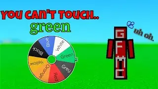 Minecraft But I Can't Touch The Color..