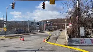 Brushfire at Baltimore wood recycling yard closes schools, light rail, expressway