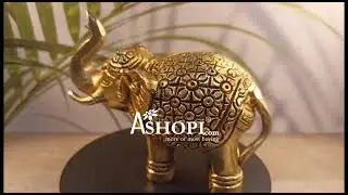 Decorate Your Home With Brass Elephant Statue - Brass Elephant idol For Gifting Purpose