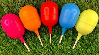 🌈 Satisfying Video | Kinder Surprise and Corby FunEgg ASMR Opening - YummyRainbow Candy LollipopsI