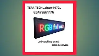 Led scrolling board sales & service 