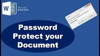 How to Protect Word 2016 Document with a Password