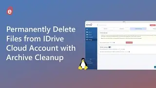 How to Permanently Delete Files/Folders from IDrive Cloud Account | Archive Cleanup
