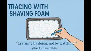 Pre-Writing Practice with Shaving Foam