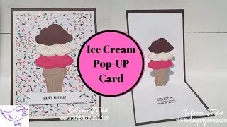 Всплывающая открытка с рожком мороженого &ndash; Sprinkles of Life &ndash; Stampin UP