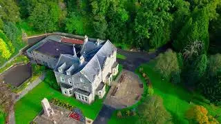 Drone footage of Wilton Lodge Park, Hawick, Scottish Borders.