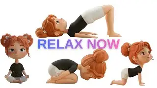 Relax & De-Stress: Calming Evening Yoga Flow (3D Animation)