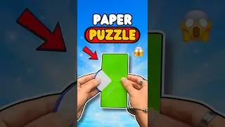 Impossible Paper Puzzle Trick🧩😱 Only 1% can solve this #shorts #diy #puzzle #craft #origami #tricks