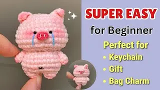Cute Mini Pig Crochet for Beginners | Easy Amigurumi
